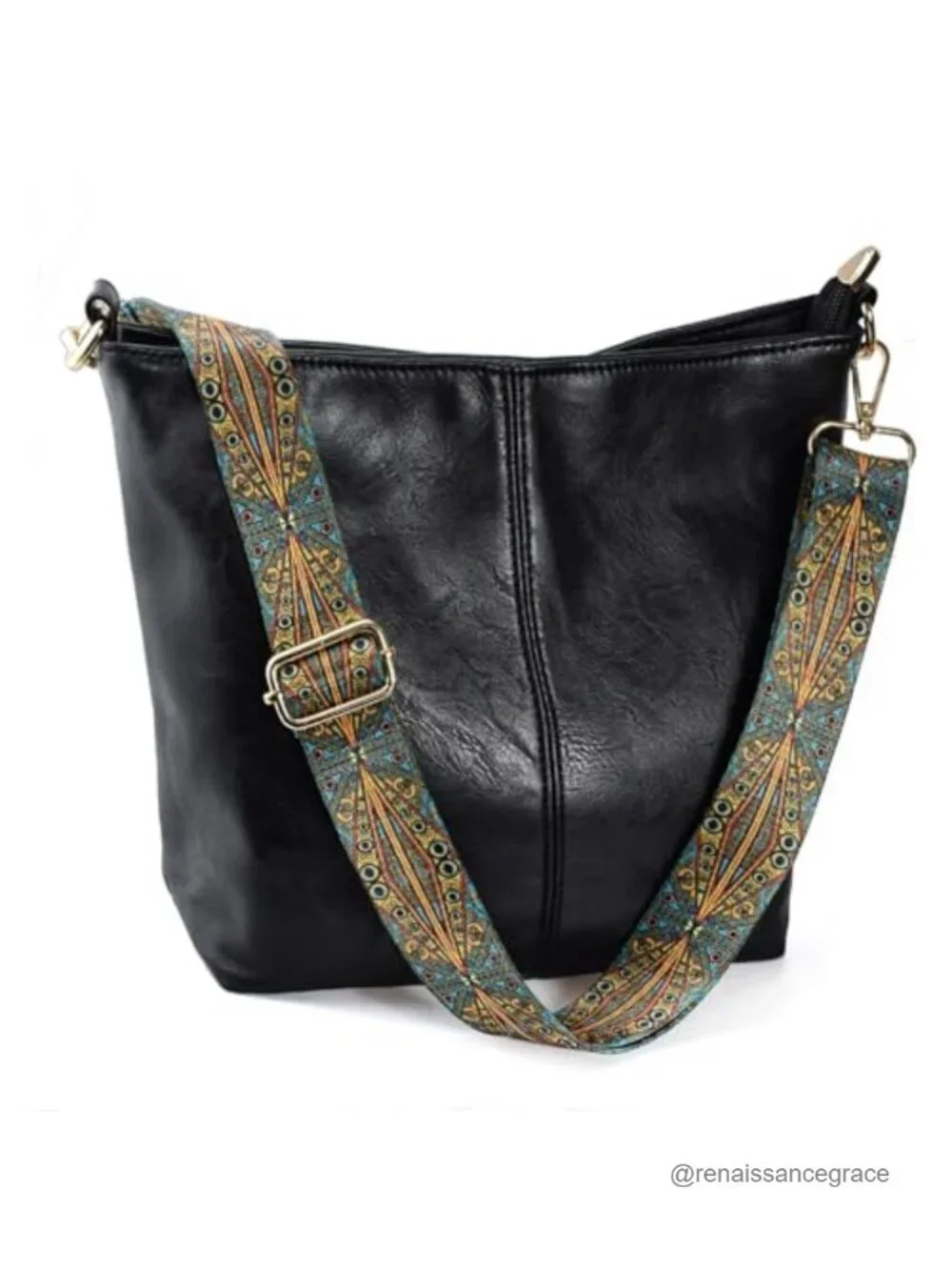 Vegan Leather Hobo Bag Crossbody Shoulder Purse Zipper Handbag Women